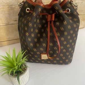 Dooney & Bourke Bucket Bag, Gretta Drawstring Color: Brown